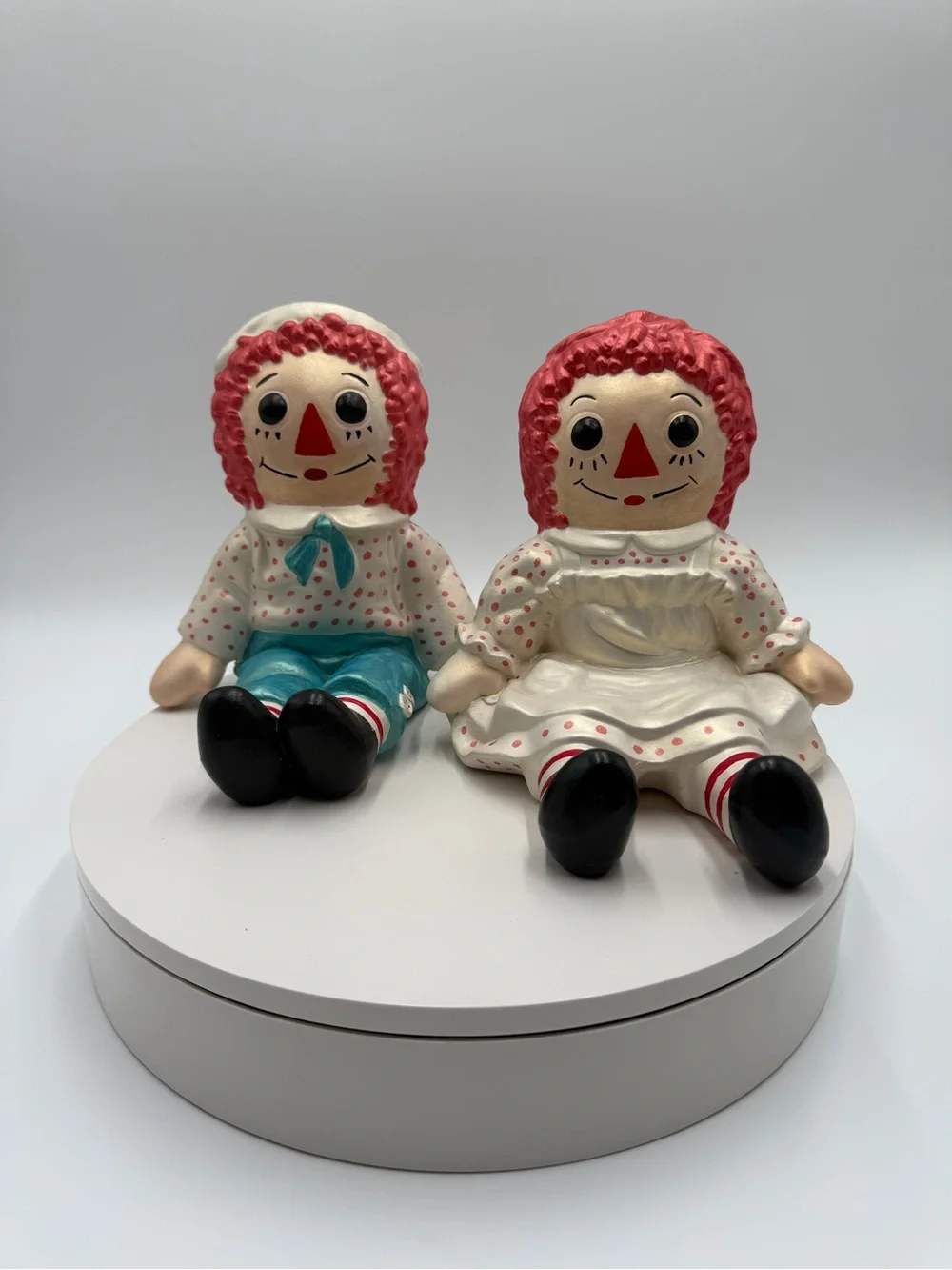 Classic Red-Head Rag Doll Pair - Kids Toy Set